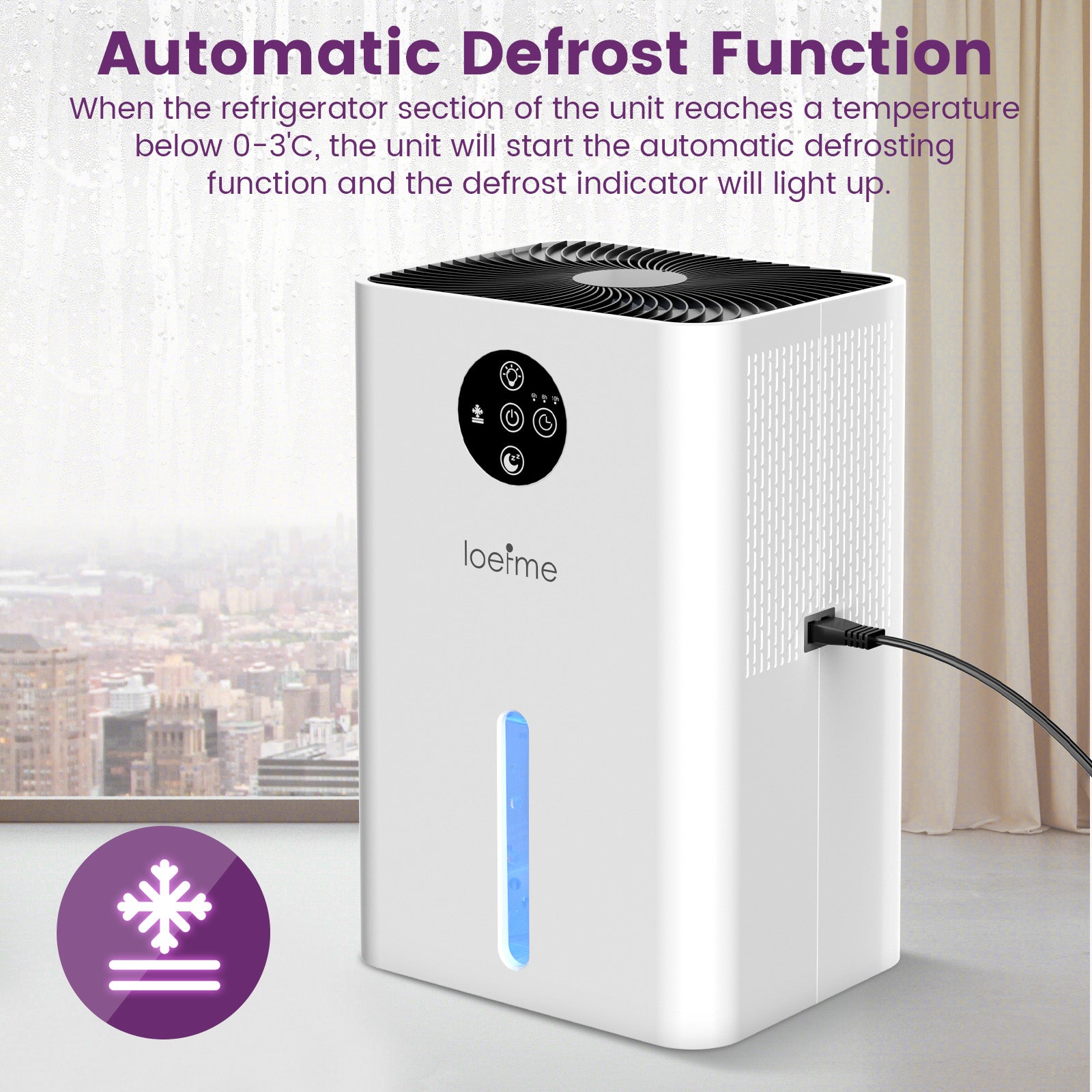 1800ml Electric Dehumidifier Drying Portable Moisture Timer Silent Mould Light