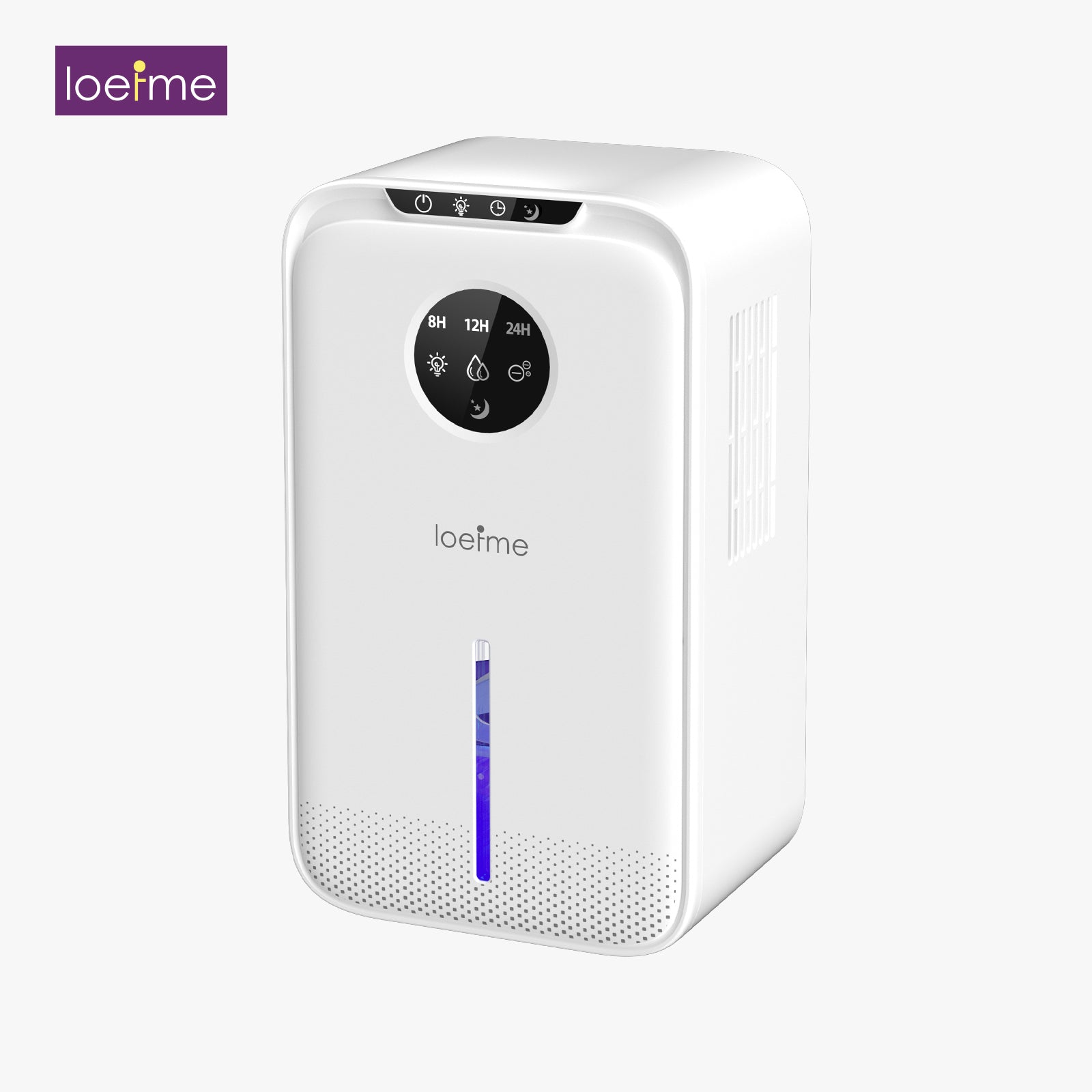 LOEFME Dehumidifier for Home Damp, 2.5L Electric Dehumidifiers for Bedroom with Ultra Quiet, Colorful LED Negative ion Small Dehumidifier with Defrost & Auto Shut off & Sleep Mode