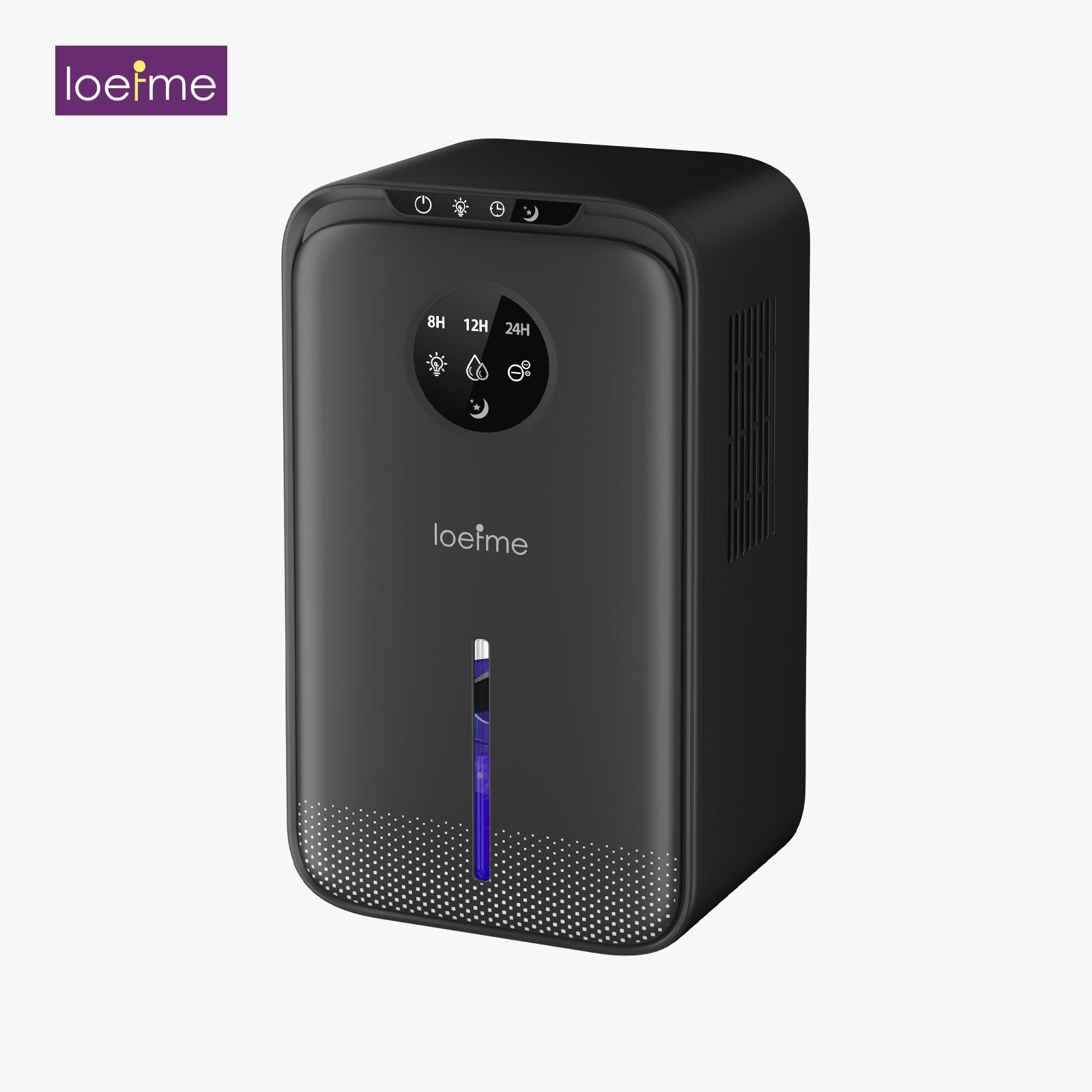 LOEFME Dehumidifier for Home Damp, 2.5L Electric Dehumidifiers for Bedroom with Ultra Quiet, Colorful LED Negative ion Small Dehumidifier with Defrost & Auto Shut off & Sleep Mode