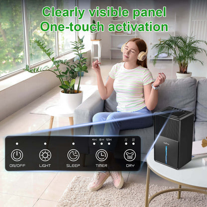 Loefme B631 Dehumidifier 850 ML/Day 7 Colors Light Drying Mode Defrost Function Sleep Mode Quiet Home Bedroom 3L Air Dehumidifier