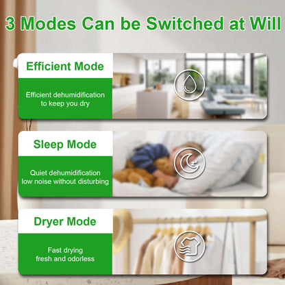 Loefme B631 Dehumidifier 850 ML/Day 7 Colors Light Drying Mode Defrost Function Sleep Mode Quiet Home Bedroom 3L Air Dehumidifier