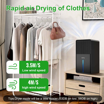 Loefme B631 Dehumidifier 850 ML/Day 7 Colors Light Drying Mode Defrost Function Sleep Mode Quiet Home Bedroom 3L Air Dehumidifier