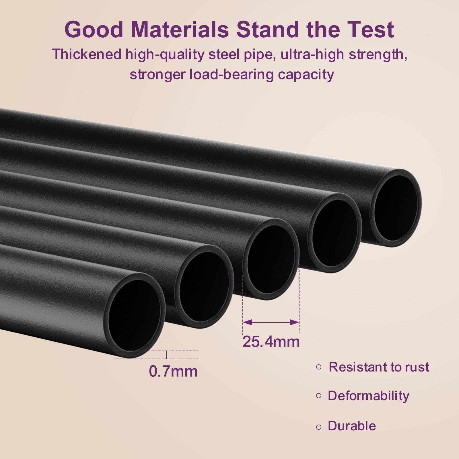 LOEFME Heavy Duty Clothes Rail, 195 * 45 * 170 cm Clothes Rack with Bottom Storage Shelf, Foldable Clothes Rails for Bedroom, Sturdy and Durable, Ideal for Home and Commercial Use