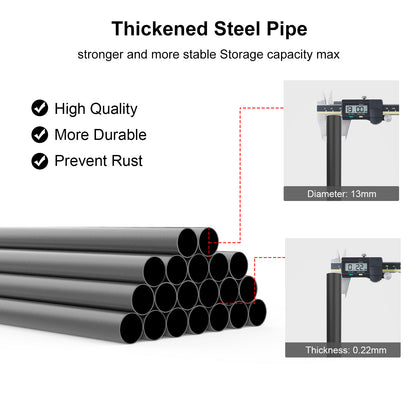 LOEFME Canvas Wardrobe 172 * 130 * 45cm, Wardrobes for Bedroom, New Base Design Fabric Bedroom Wardrobes with 2 Hanging Rails and 18 Side Bags, Fabric Closet, Cheap Folding Wardrobe