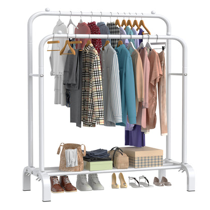 LOEFME Clothes Rail, 110 * 55 * 150cm Clothes Rack, Multifunctional Clothes Rails for Bedroom, Metal Clothes Hanging Rail, Minimalist Design Clothing Rail, Clothes Racks for Hanging Clothes