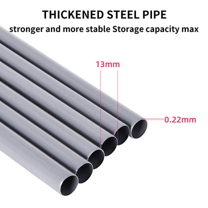 LOEFME Canvas Wardrobe, Four-column Portable Wardrobes for Bedroom, 165 * 45 * 175 cm New Base Design Fabric Wardrobe, 16 * 0.22mm Steel Tube Storage Space Foldable wardrobe